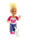 ÇOK SATAN Cute Girl Tavşan Figürlü Sarışın Mini Bebek