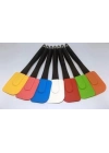 ÇOK SATAN Dekoratif Renkli Silikon Spatula Pratik Sevimli Spatula Kaşık