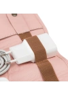 ÇOK SATAN Deri Kablo Aksesuar Taşıma Çantası NU2 Pembe