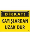 ® Dikkat Kayışlardan Uzak Dur Uyarı Levhası 25x35 KOD:225