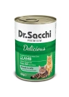 ÇOK SATAN Dr.Sacchi Kuzu Etli Yetişkin Konserve Kedi Maması 400 Gr