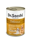 ÇOK SATAN Dr.Sacchi Tavuk ve Hindi Etli Yetişkin Köpek Konservesi 400 Gr