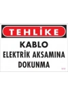 ® Elektrik Kablosu Uyarı Levhası 25x35 KOD:1117