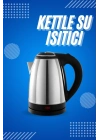 ÇOK SATAN Elektrikli Paslanmaz Çelik Su Isıtcı Çelik Kettle 1.8 Lt. Uzun Ömürlü