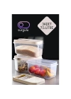 ÇOK SATAN Erzak Bakliyat Saklama Kabı 3 lü Set 7.5 Lt Krem