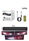 ÇOK SATAN Esnek Katlanabilir Panel Led Cama Yapışır Uygulama İle Kontrol Dijital Tabela Kayar 60cm 16X96 LED