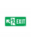 Exit Sol Yukarıı Uyarı Levhası 17,5x25 KOD:960