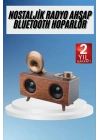 ÇOK SATAN Gramafon Radyo Bluetooth Hoparlör Nostaljik Radyo FM Radyo