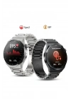 ÇOK SATAN GT3 Max Elegant Smart Watch GT3 Max Elegant Erkek Akıllı Saat Deri-Metal-Silikon 3 Kordonlu