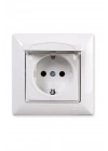 ® Günsan Fantasy Kapaklı Topraklı Priz Beyaz Renk