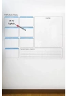 ÇOK SATAN Haftalık Planlayıcı Manyetik Duvar Stickerı Takvim 100 cm x 60 cm