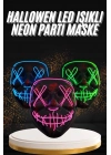 ÇOK SATAN Hallowen Parti Maskesi Neon Led Işıklı Maske 3 Modlu Cadılar Bayramı Maskesi