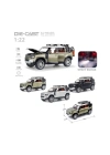 ÇOK SATAN HCL-510A Çek Bırak 1:22 Sesli Ve Işıklı Buharlı DF Metal Jeep