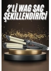 ÇOK SATAN İkili Wag Maşa Saç Şekillendirici Seramik Kaplama Isı Ayarlı