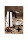 ÇOK SATAN Inox Moka Pot - Paslanmaz Çelik Profesyonel Moka Pot - 200 ml