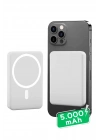 ÇOK SATAN Iphone Uyumlu 5000 Mah Wireless Magsafe Batarya-kablosuz Şarj Powerbank
