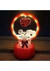 ÇOK SATAN Işıklı Kırmızı I Love You Ayıcık