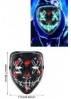 ÇOK SATAN Işıklı Led Maske Parti Eğlence Maskesi Hallowen Neon Maske
