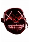 ÇOK SATAN Işıklı Led Maske Parti Eğlence Maskesi Hallowen Neon Maske
