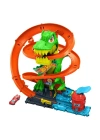 ÇOK SATAN JBM73 Hot Wheels T-Rex ve İtfaiye İstasyonu Oyun Seti