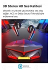 ÇOK SATAN K98 Pro Oyuncu HD Ses Mikrofonlu Işıklı Metal Kasa iOS Android Uyumlu Bluetooth Kablosuz Kulaklık