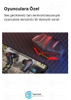 ÇOK SATAN K98 Pro Oyuncu HD Ses Mikrofonlu Işıklı Metal Kasa iOS Android Uyumlu Bluetooth Kablosuz Kulaklık