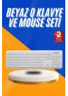 ÇOK SATAN Kablosuz Klavye Mouse Seti Beyaz Q Klavye Tüm Cihazlara Uyumlu