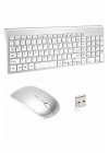 ÇOK SATAN Kablosuz Klavye Mouse Seti Beyaz Q Klavye Tüm Cihazlara Uyumlu