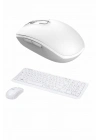 ÇOK SATAN Kablosuz Klavye Mouse Seti Beyaz Q Klavye Tüm Cihazlara Uyumlu