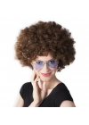 ÇOK SATAN Kahve Renk Kıvırcık Afro Bonus Peruk