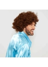ÇOK SATAN Kahve Renk Kıvırcık Afro Bonus Peruk