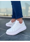 KB-DX46  Beyaz Deri Günlük Erkek Ayakkabı