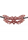 ÇOK SATAN Kırmızı Dantel Masquerade Maskesi 9 No