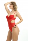 ÇOK SATAN Kırmızı Dantelli Bodysuit - 886k