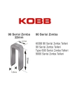 ® Kobb KBZ9022 22 mm 2500 Adet U Zımba Teli