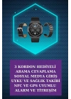 ÇOK SATAN Kulak İçi Kablosuz Bluetooth Kulaklık ve NFC ve GPS Özellikli Akıllı Saat Alarm ve Titreşim