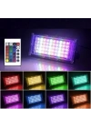 ÇOK SATAN Kumandalı Led Işık Dış Cephe Aydınlatması Çok Renkli RGB Led Panel Işık PartiLed Aydınlatma