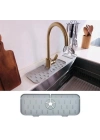ÇOK SATAN Lavabo İçin Silikon Esnek Mat Musluk Sapı Damlama Tutucu Raf Mutfak Tezgahı Sıçrama Koruma