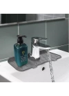 ÇOK SATAN Lavabo İçin Silikon Esnek Mat Musluk Sapı Damlama Tutucu Raf Mutfak Tezgahı Sıçrama Koruma