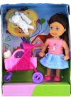 ÇOK SATAN Lovely Mini Bebek Pembe Sepetli Evcil Hayvanlı Oyun Seti