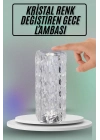 ÇOK SATAN Masa ve Gece Lambası Şık ve Dayanıklı Sensörlü Şarjlı Kristal Lamba