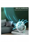 ÇOK SATAN Masaüstü Vantilatör Usb Şarjlı Rgb Led Işıklı 3 Kademeli 180° Ayarlanabilir Soğutucu Fan Yeşil