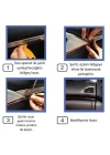 ÇOK SATAN Mavi Araba Oto Trim Dekorasyon Şeridi Kauçuk Elastik Kolay Kurulum 5 metre Şerit Bant