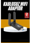 ÇOK SATAN Mbps Wifi Alıcı Kablosuz Wifi Adaptörü Çift Band Çift Antenli
