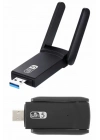 ÇOK SATAN Mbps Wifi Alıcı Kablosuz Wifi Adaptörü Çift Band Çift Antenli