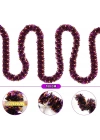 ÇOK SATAN Mor Turuncu Renk 4 Cm Genişlik Garland Çift Renk Sim Süs 180 Cm