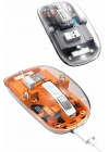 ÇOK SATAN Mouse Fare Kablosuz Mouse Fare Şarjlı Bluetooth Sessiz 5 Tuşlu Şeffaf