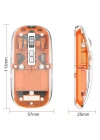 ÇOK SATAN Mouse Fare Kablosuz Mouse Fare Şarjlı Bluetooth Sessiz 5 Tuşlu Şeffaf