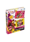 ÇOK SATAN MS7579 Laço Kids Maşa ile Koca Ayı 2 Puzzle 1 Kutuda / 35+60 Parça Puzzle