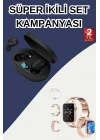 ÇOK SATAN Nabız Ölçer Hediye Bileklikli Akıllı Saat ve Dijital Göstergeli Bluetooth Kulaklık Çoklu Şarj Girişi